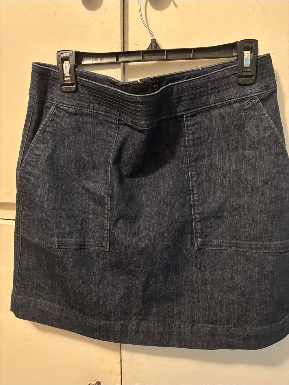 LOFT Dark Indigo Jean Skirt